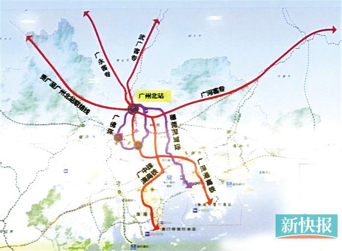 广州北站将建专用轻轨 最快8分钟直达白云机场