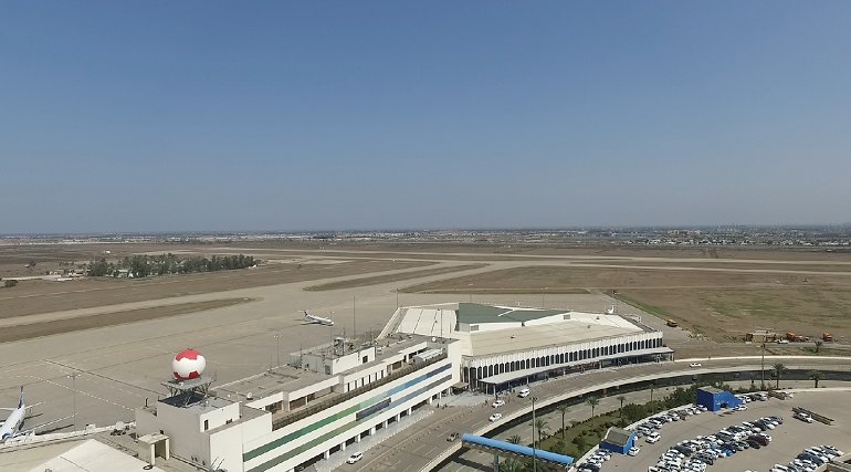 伊拉克巴格达机场附近遭火箭弹袭击 六名安全部队人员受伤