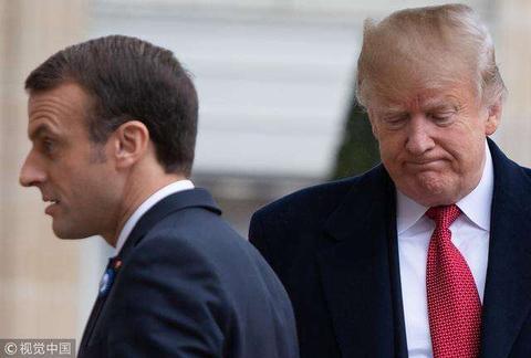 法国总统马克龙和美国总统特朗普（图源：视觉中国）