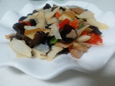 山药木耳熘肉片