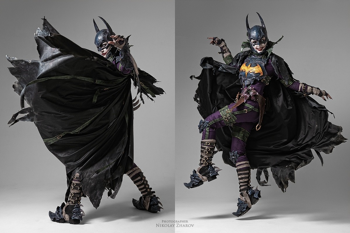 国外妹子cos狂笑之蝠美图 帅气潇洒却又妖艳疯癫