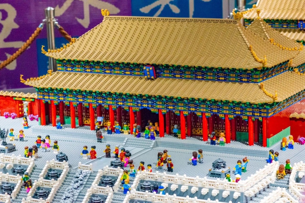乐高达人巧手搭建,500万粒积木展现中国古建_新浪新闻