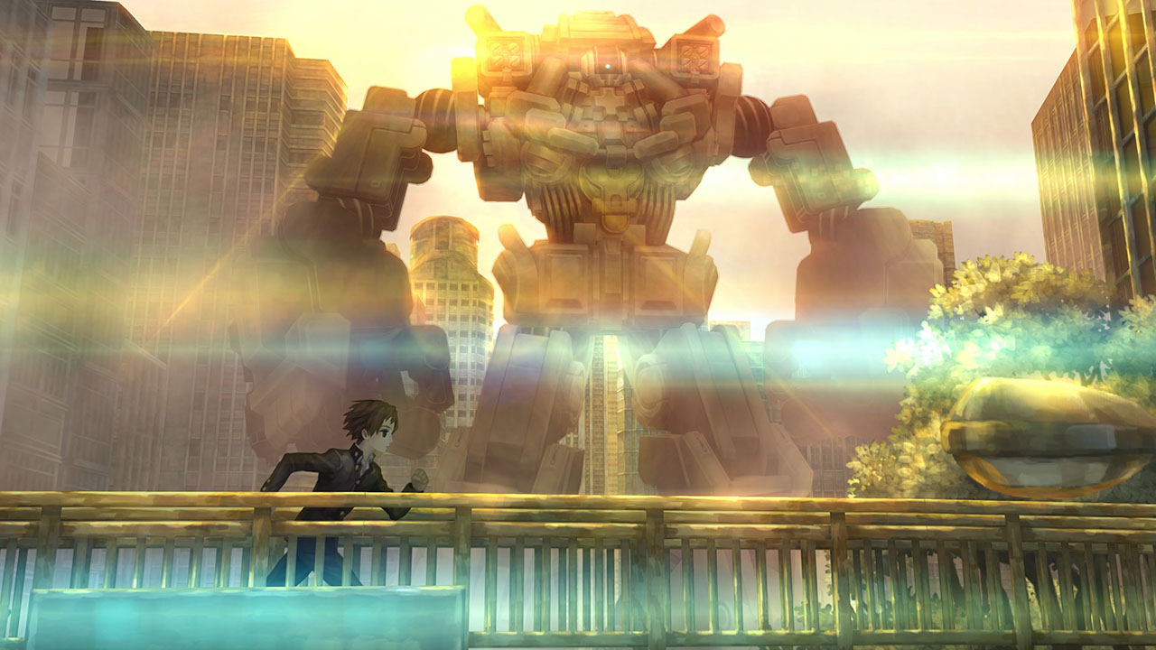 为舞台,少年少女驾驶著名为"机兵"的机械人,与无法回避的毁灭命运交战