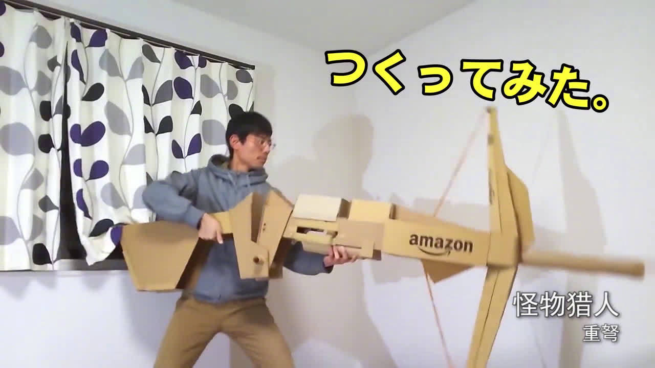 Diy达人つくるさん用硬纸板制作了各种acg武器道具 手机新浪网