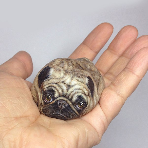 这些动物居然是石头做的