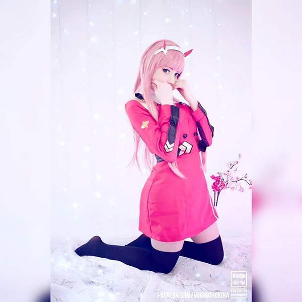 大胸妹子cos《fate》泳装玉藻前 身材火辣美到犯规