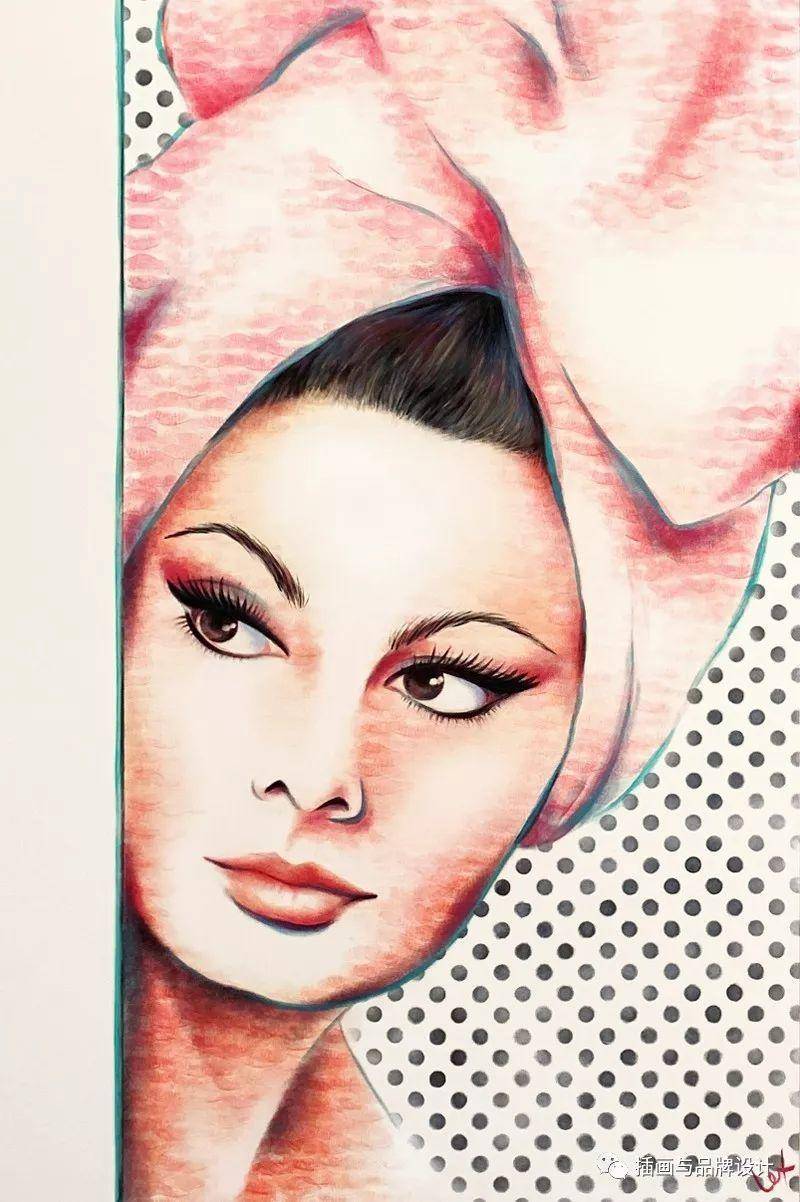 美女艺术家用口红画画,嘴唇当画笔!