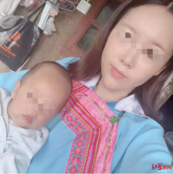 拐卖妇女20多起的网红 高德飞的“妻子”及儿子。受访者供图