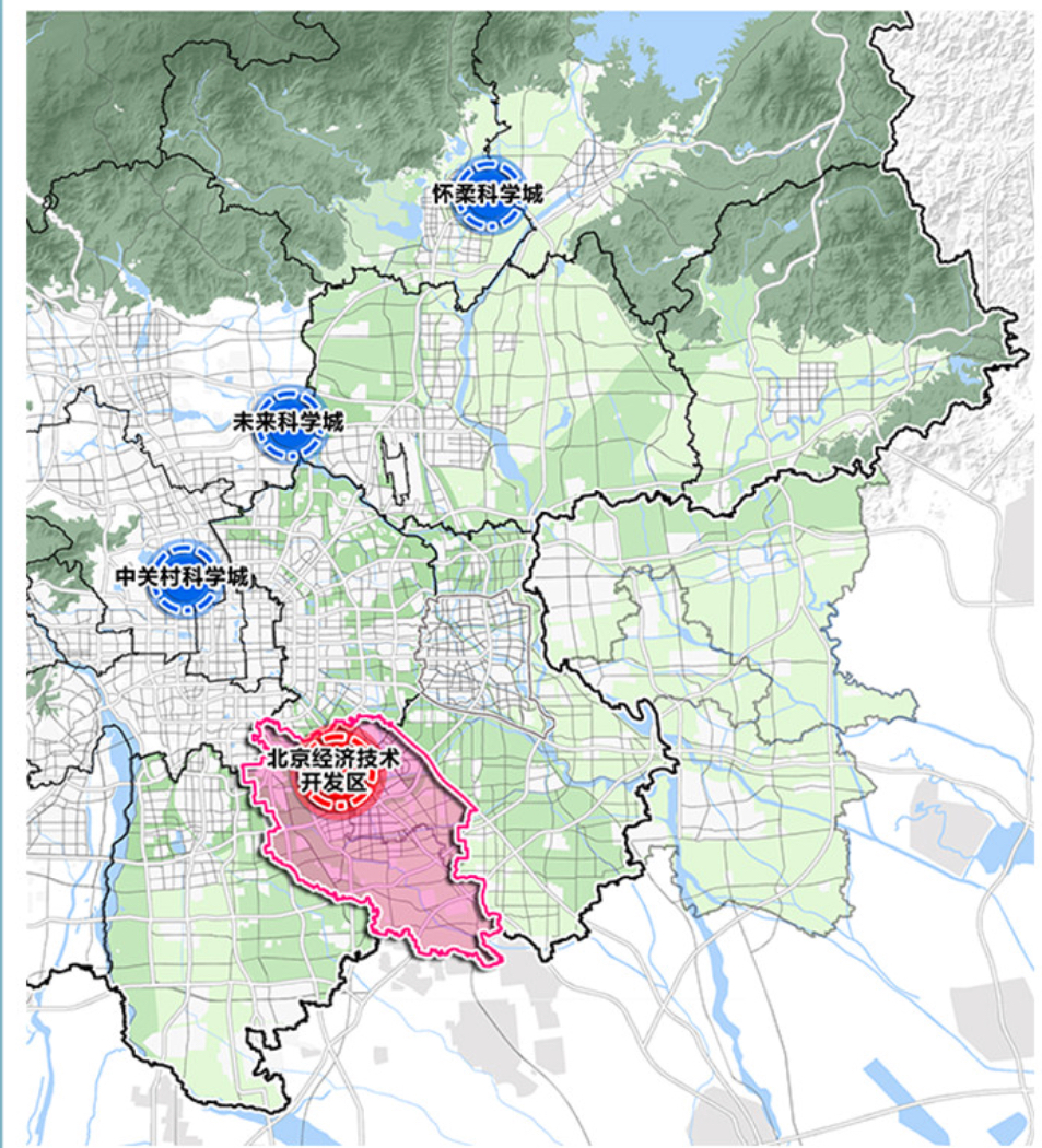 根据北京城市总体规划,北京将着力打造"三城一区",亦庄开发区则是其中