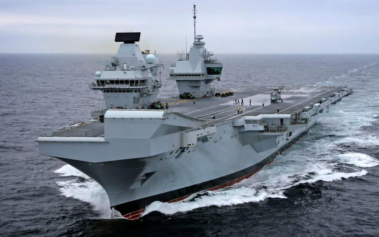 资料图片：英国海军“伊丽莎白女王”号航母。（图片来源于网络）