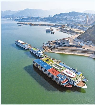 湖北宜昌三峡坝区港口岸电工程正在加紧建设