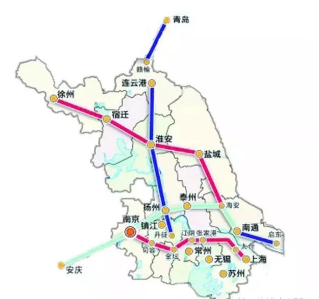 苏北高铁网地图图片