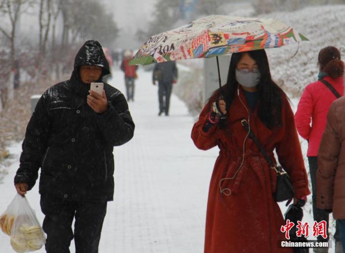 资料图：青海立冬降暴雪。中新社记者 李培源 摄