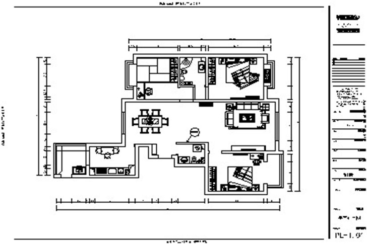 家居美图澳林滨河花园151平米新古典风格虚拟空间划分4张