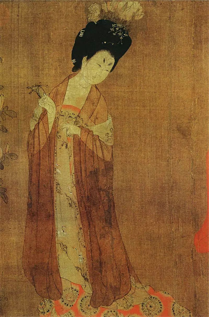 涨知识 | 唐朝女子时尚经:桃面花靥,低领口,女着男装