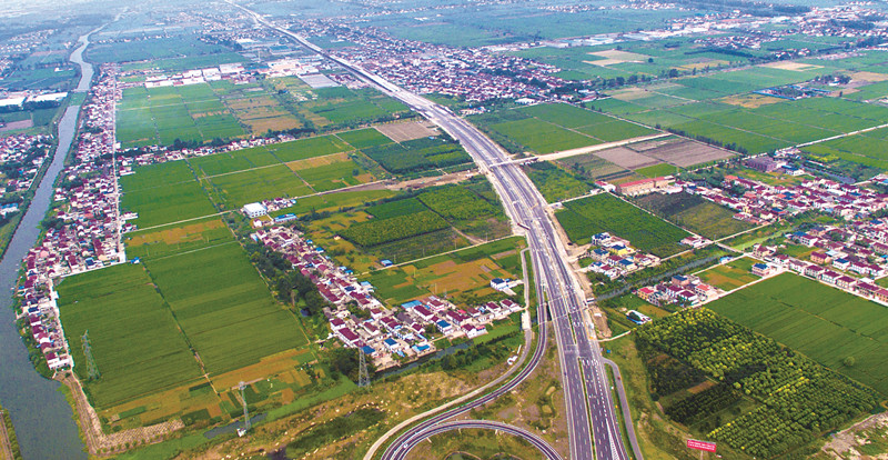 328国道海姜段快速路高架桥主体工程完工