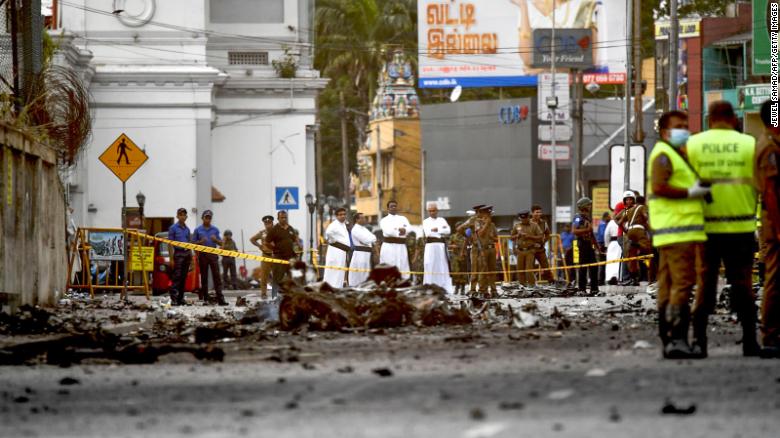 （斯里兰卡爆炸袭击现场。图源：CNN）
