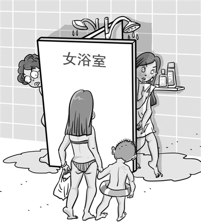 【图说】不速之客|不速之客|更衣室|游泳馆_新浪新闻