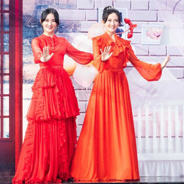 谢娜首樽蜡像亮相快乐大本营完美复刻太阳女神的气质