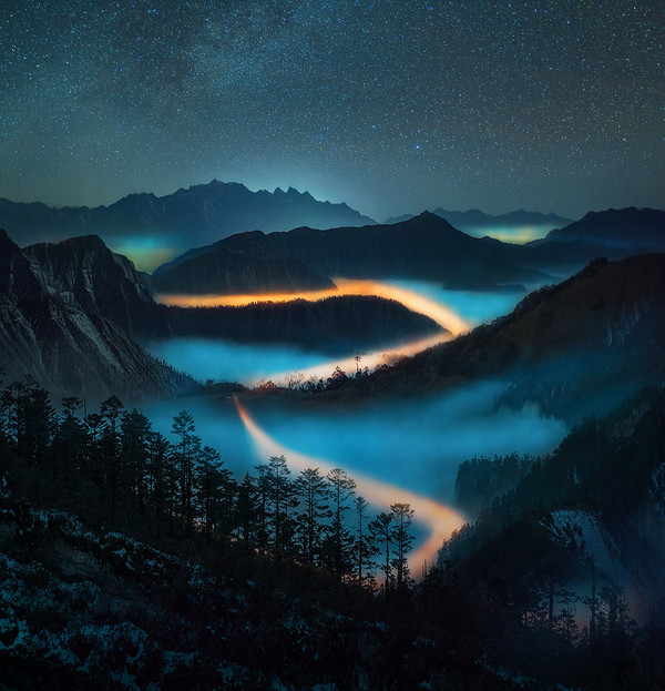 华为mate 20原生壁纸流出 果然格调十足__财经头条