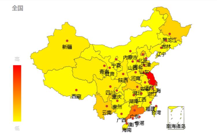 热力图来啦② 谈结婚苏南最热,房子仍是中心词!