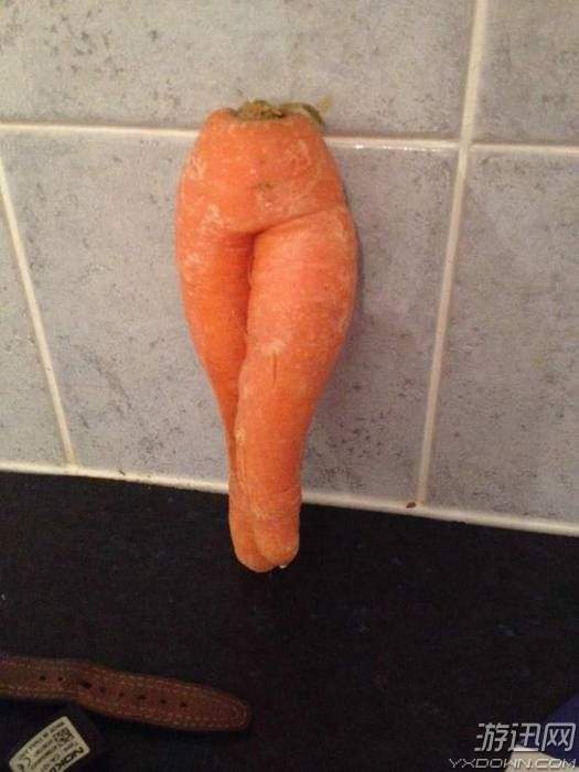 网友晒各种"卖弄风骚"的胡萝卜