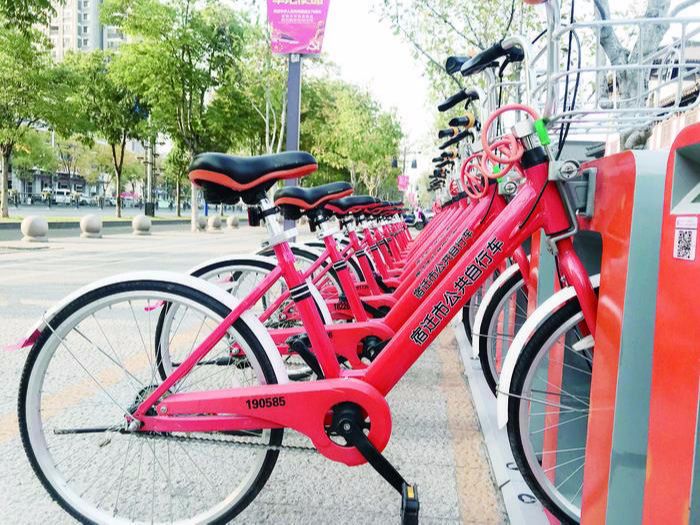 6吨 宿迁市民爱上骑公共自行车