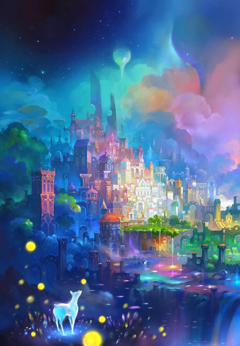 梦幻清新风ps手绘板插画10节课报名啦画出如梦如幻的场景吧