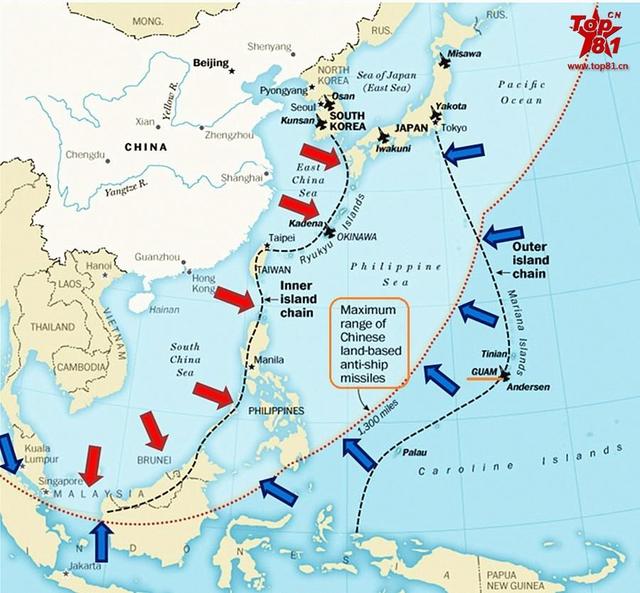 美国的包围圈越来越大,也越来越薄,其围堵战略的破产意味着中国军力
