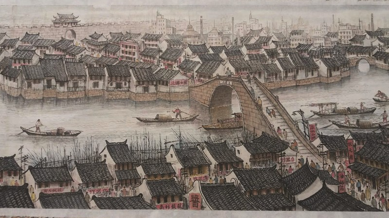 耄耋老画师感慨无锡巨变,他想给"古运河""湖滨"长卷觅归宿