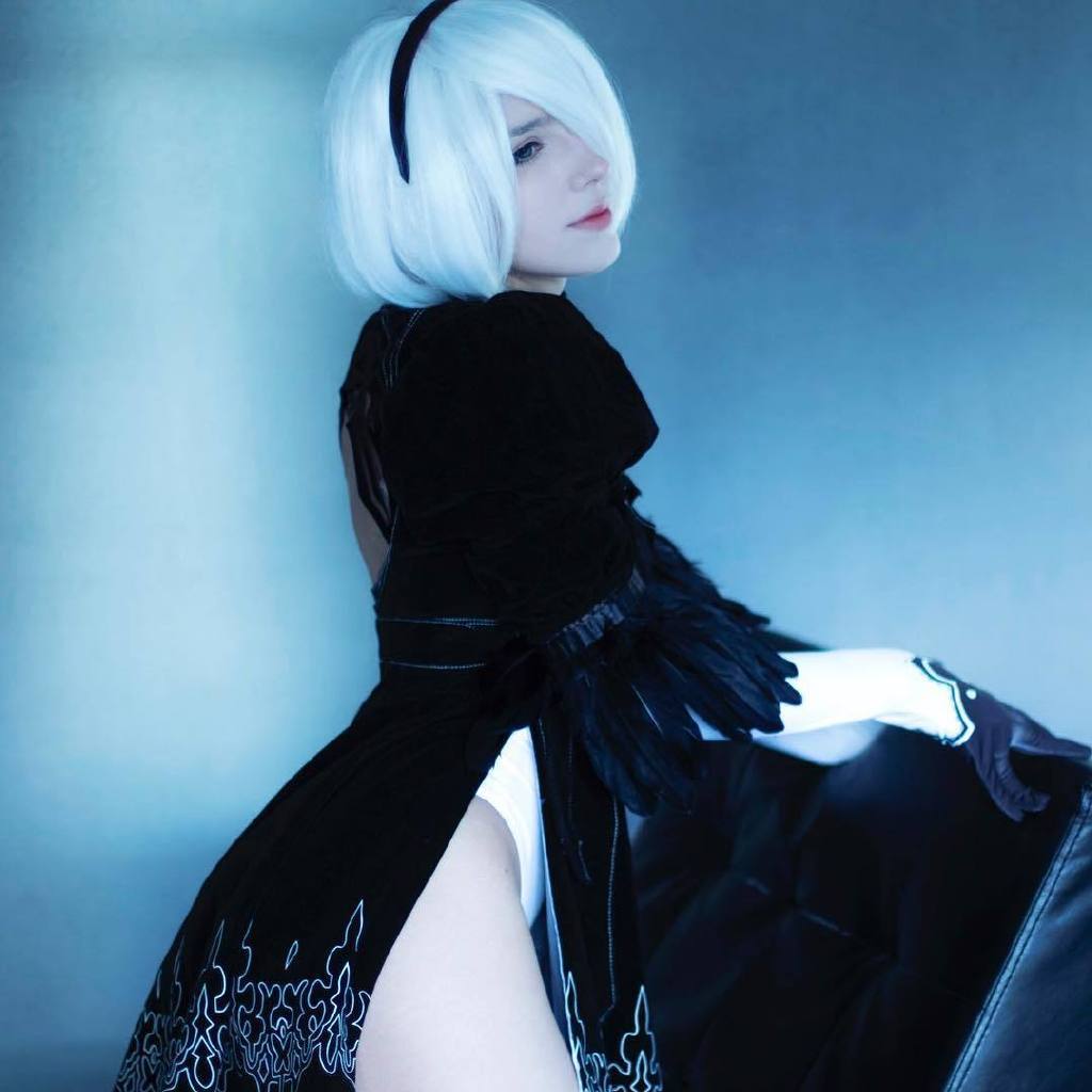 俄美女cos《尼尔:机械纪元》2b 气质冷艳别有风味