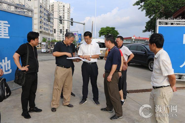 海口美兰区区委副书记,区长周健调研重点项目建设情况