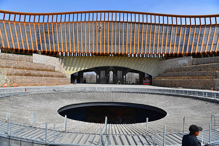 探访世园会园区花木生机勃勃美景初现组图