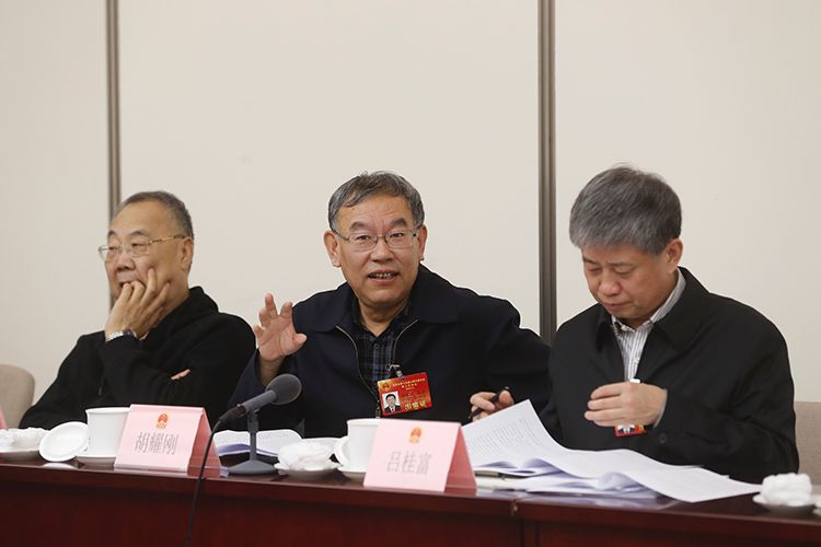 届人民代表大会第三次会议通州代表团,市人大代表韩大元在会上发言