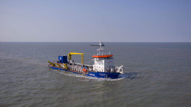 中国自动化程度最高耙吸挖泥船江苏交付实现多工况智能疏浚