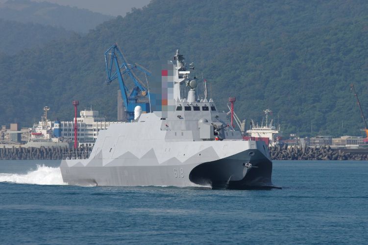 台湾“沱江”军舰。来源：台湾“联合新闻网”
