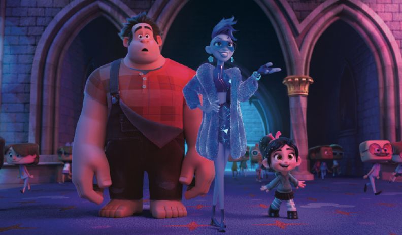 两位主角,呆萌大块头拉尔夫(ralph)和调皮女孩云妮洛普(vanellope)将