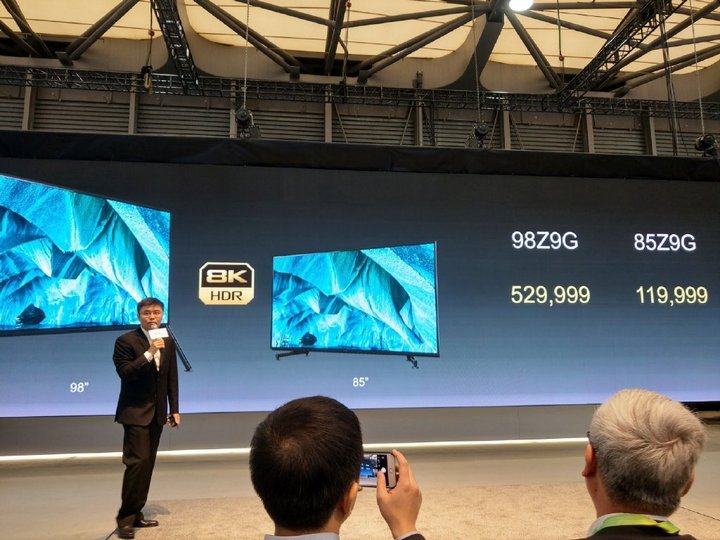 索尼电视z9g正式发布98英寸旗舰级8k电视才卖53万