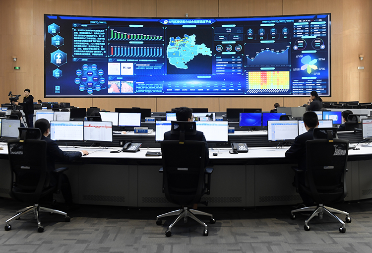 大兴区"接诉即办"调度指挥中心大厅.