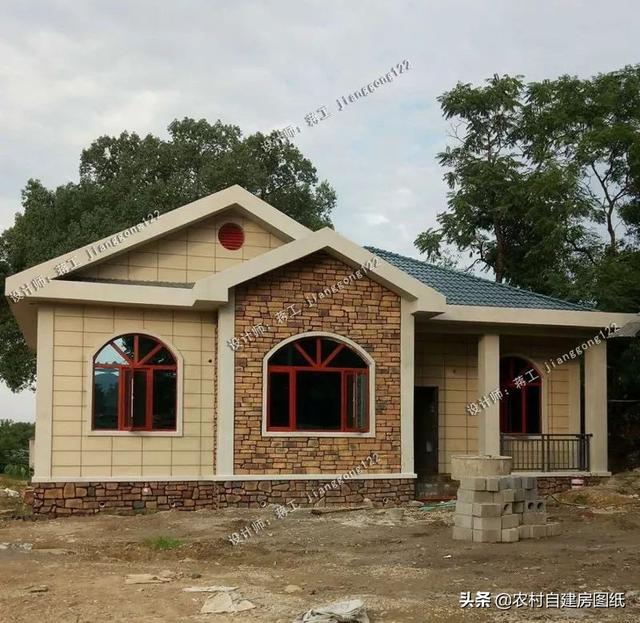 2款一层别墅农村实拍案例15万就能施工在农村面子里子都有了