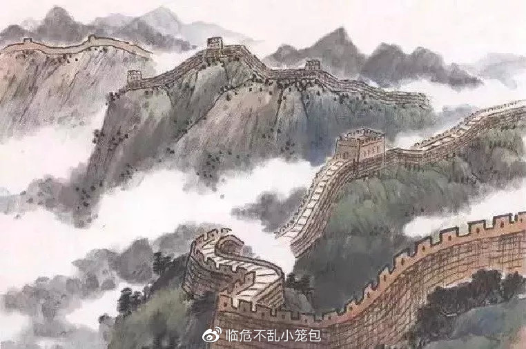 中国画写意古长城绘画教程看中华矗立了千年的伟大建筑