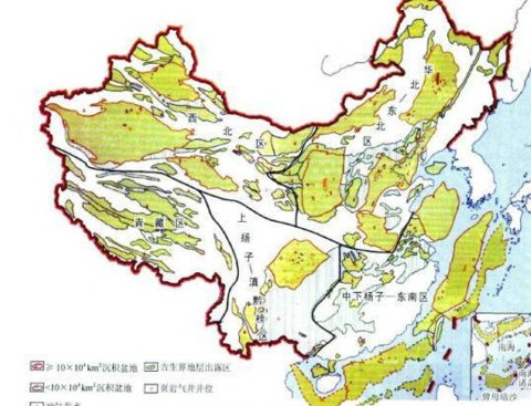 中国页岩气分布图片