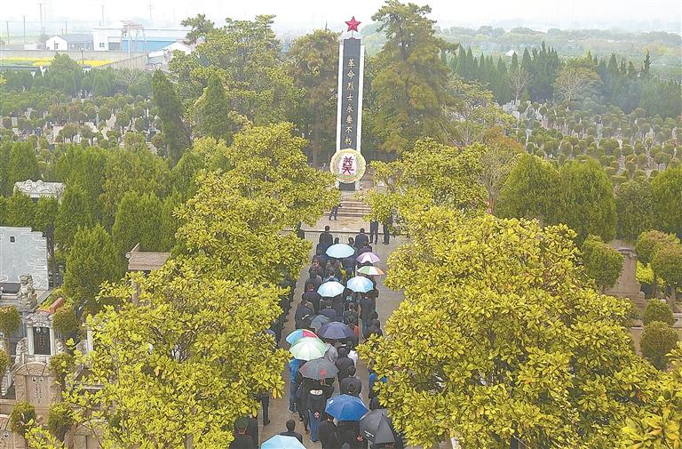  div id="title">清明祭扫 缅怀英烈 /div>|烈士陵园|浏河|英烈_新浪