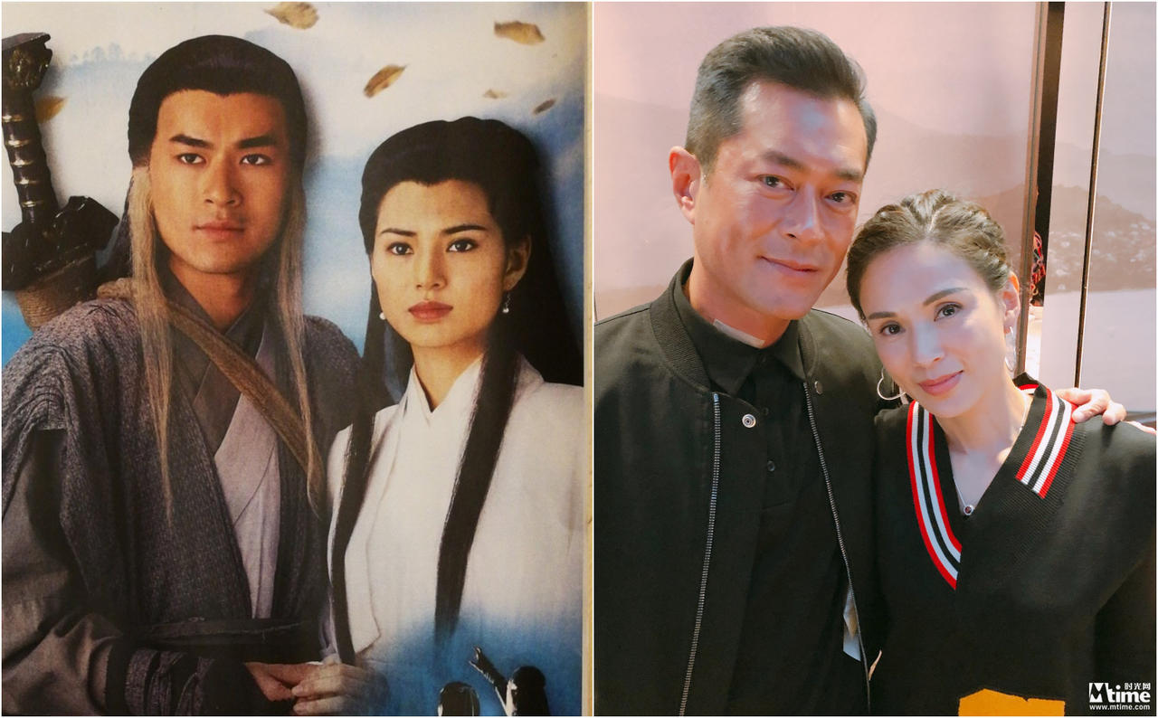 "神雕侠侣"古天乐李若彤惊喜同框 历经24年岁月洗礼