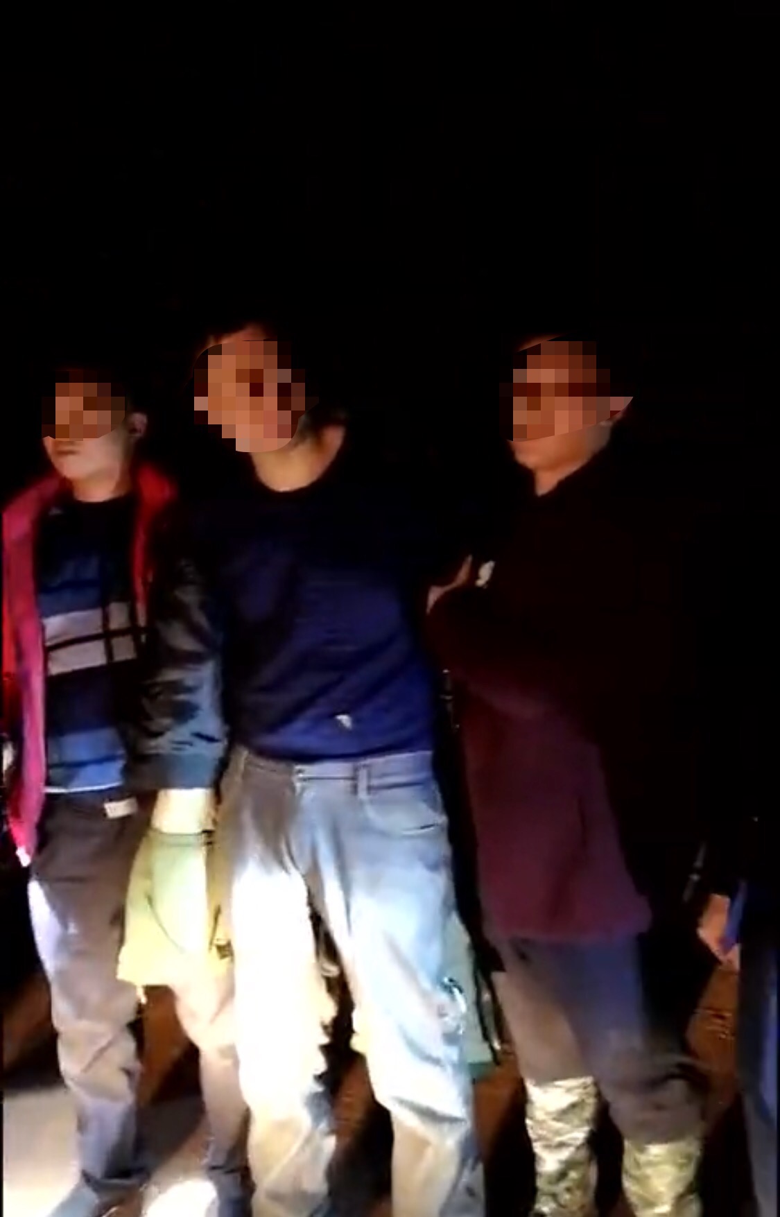 抓捕現(xiàn)場截圖。來源:受訪者供圖
