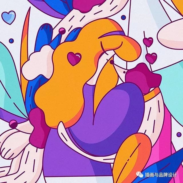 插画丨大眼睛美女画出亮眼的矢量插画,让你眼花缭乱,欲罢不能