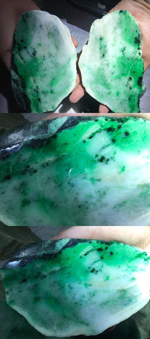 一块玩色的木那场口翡翠,切开后,会不会称心如意呢?