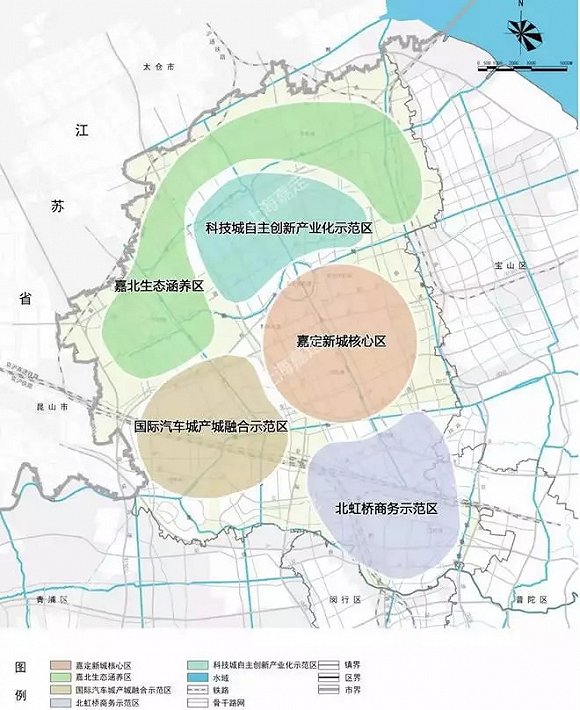 仅约20分钟车程的嘉定新城,将共享大虹桥资源,或迎来板块的飞跃发展