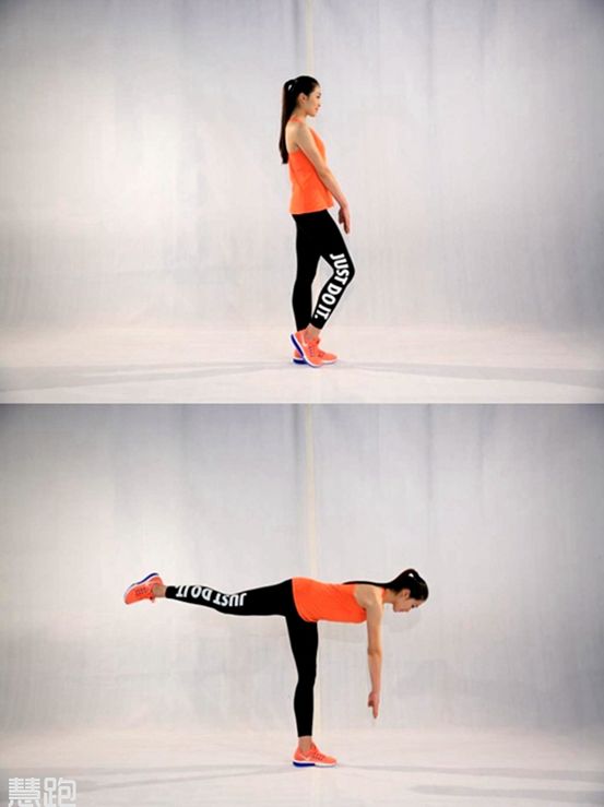 力量动作3:单腿半蹲 6-8组,每组12个