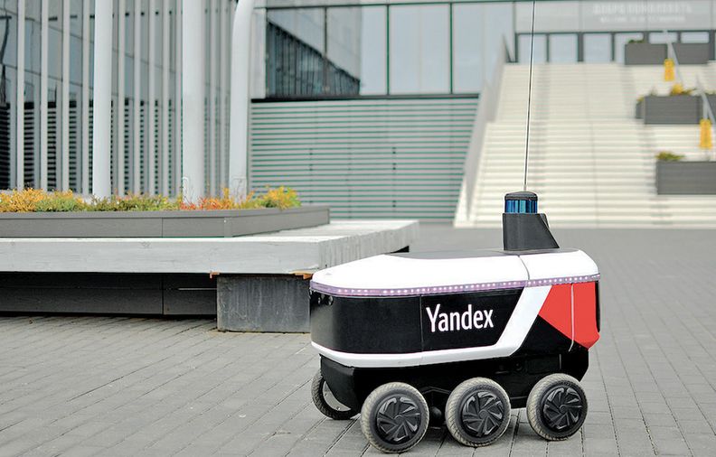 作为俄罗斯斯科尔科沃试点项目的一部分，Yandex送货机器人走上了街头